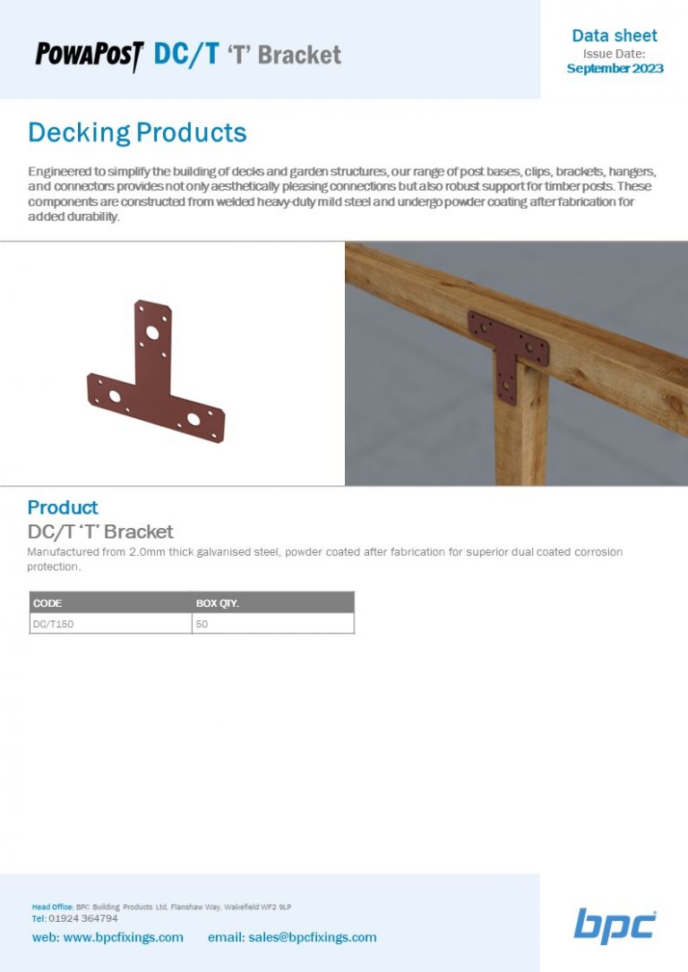 DC-T ‘T’ Bracket