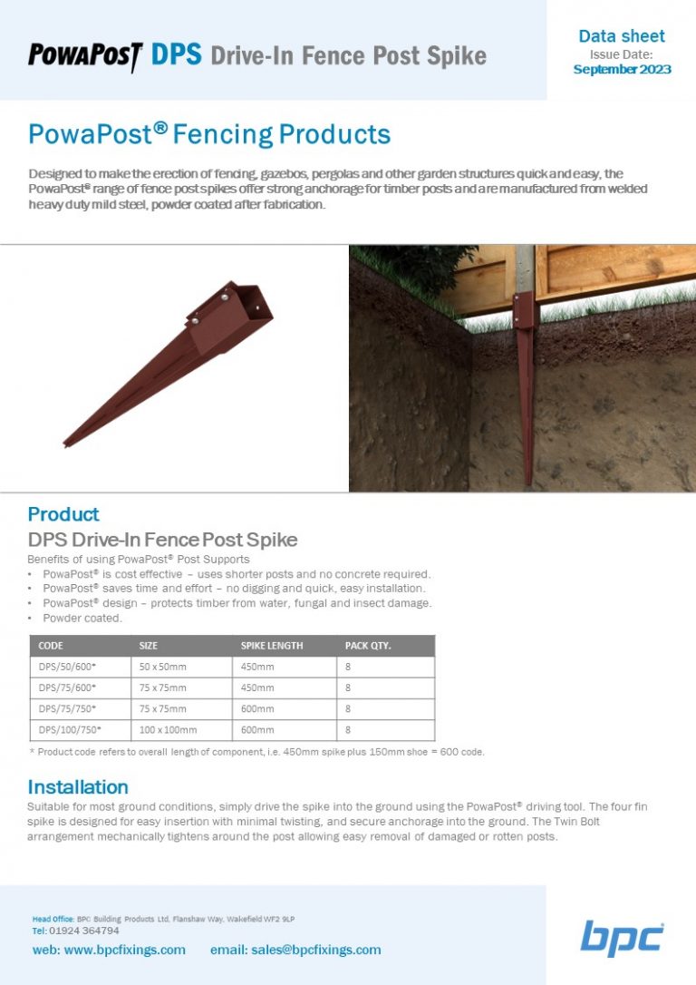 DPS - Drive-In Fence Post Spike