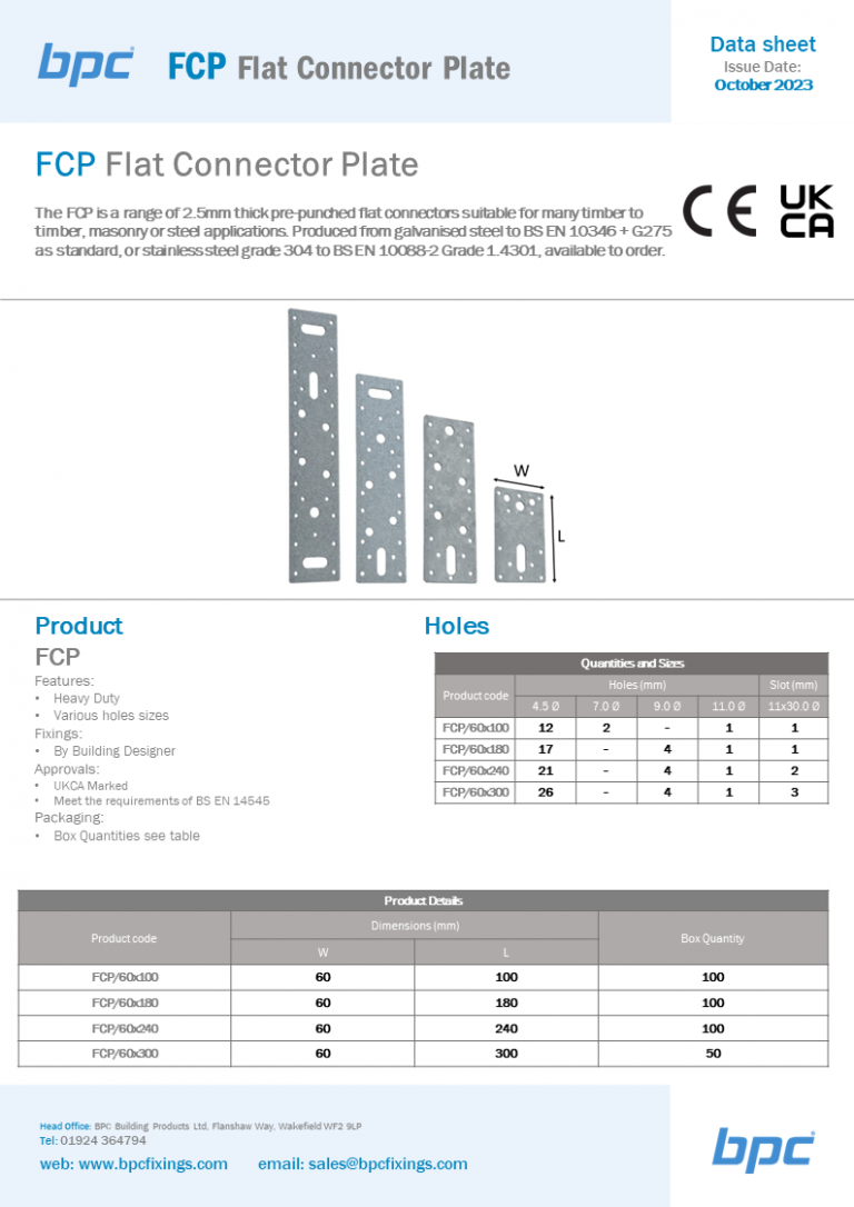 FCP Flat Connector Plates