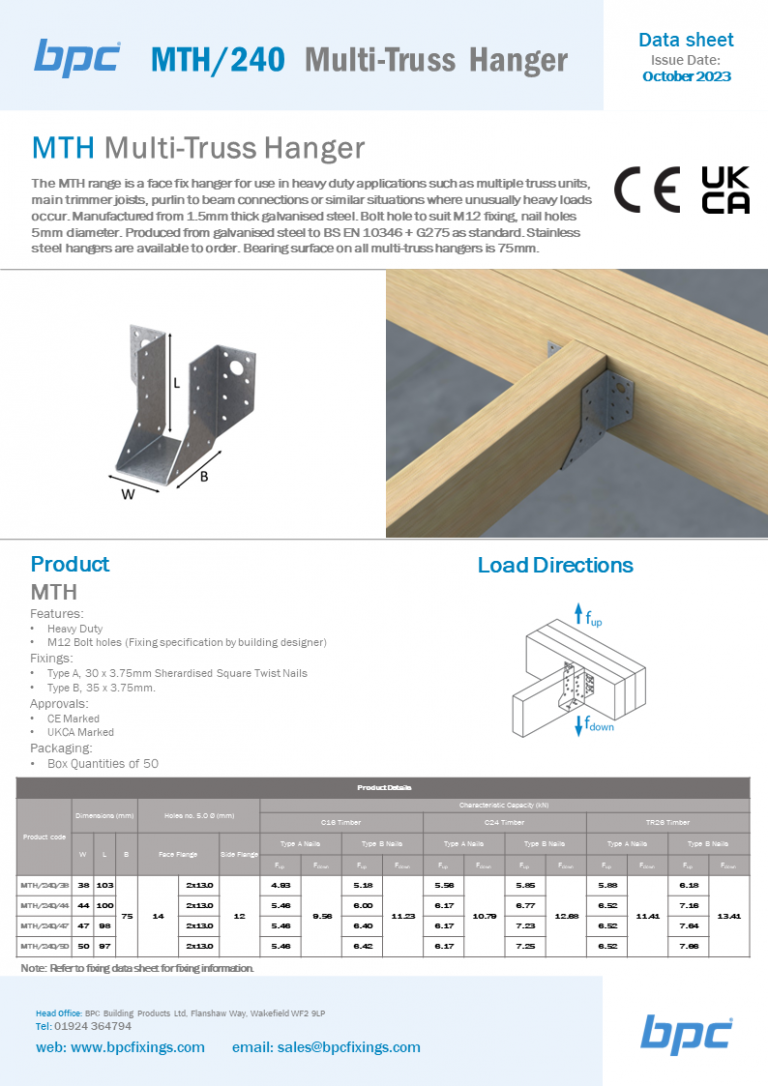 MTH 240 Multi-Truss Hanger