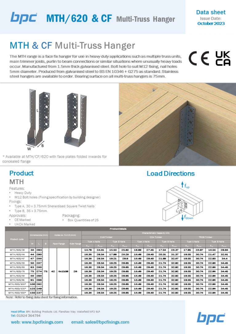 MTH 620 & MTH CF620 Multi Truss Hanger