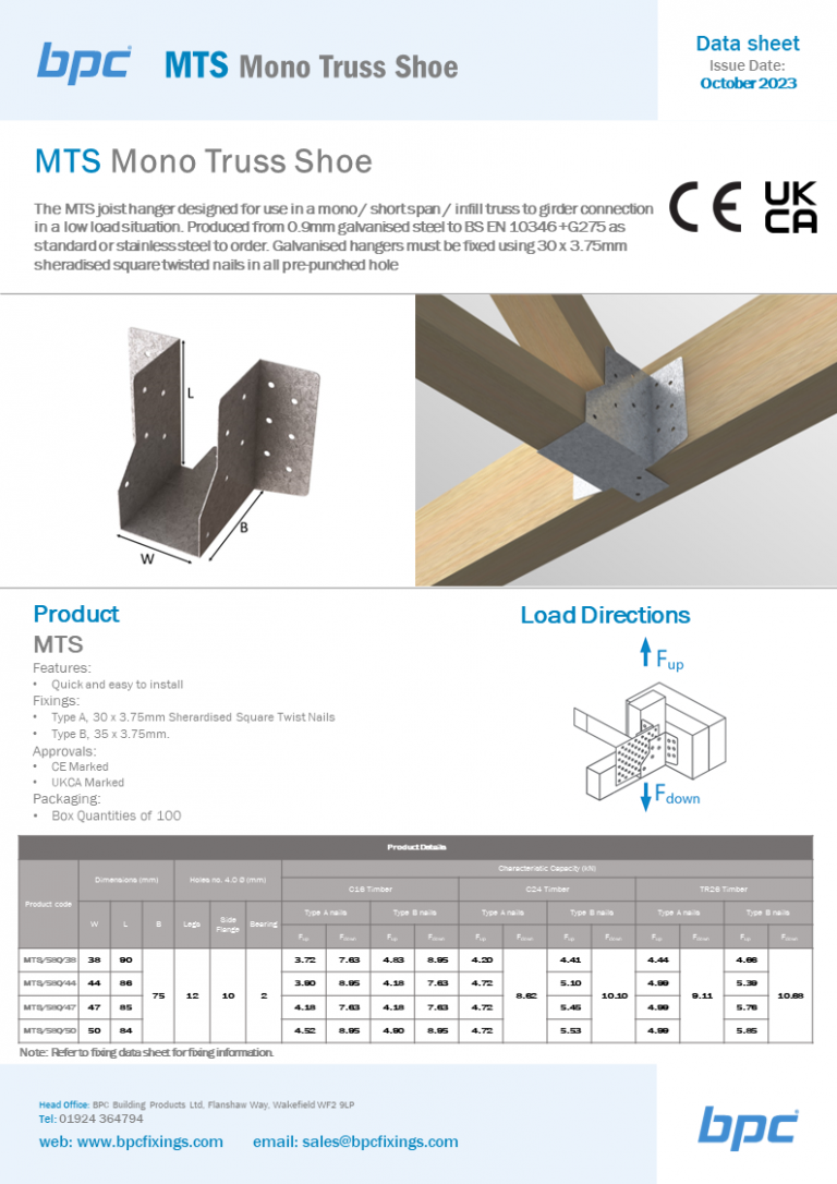 MTS Mono Truss Shoe