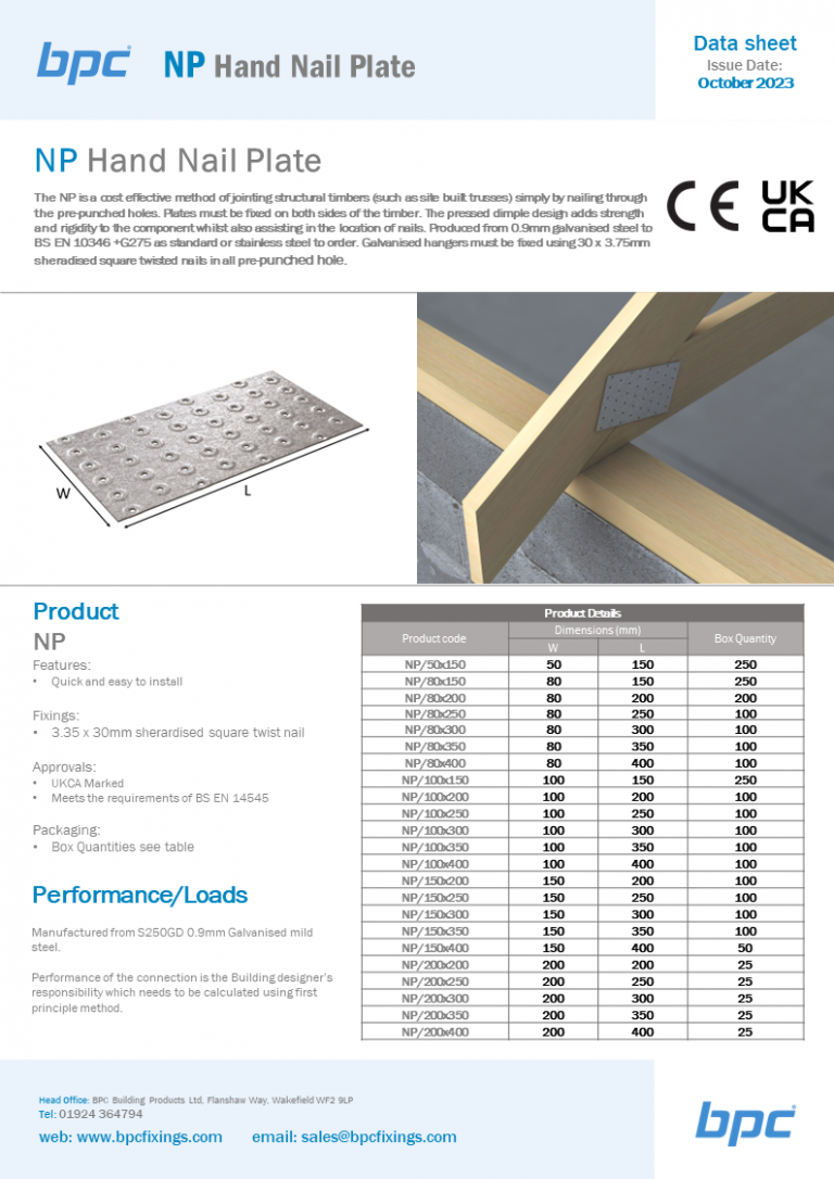 NP Hand Nail Plate