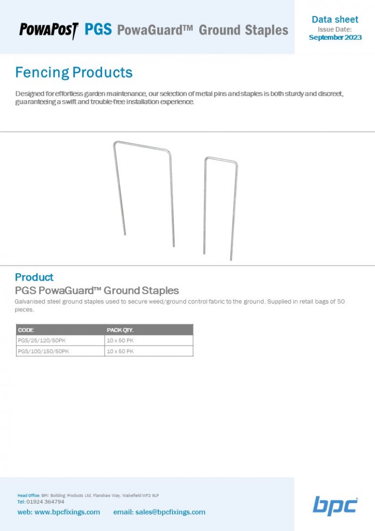 PGS PowaGuard™ Ground Staples