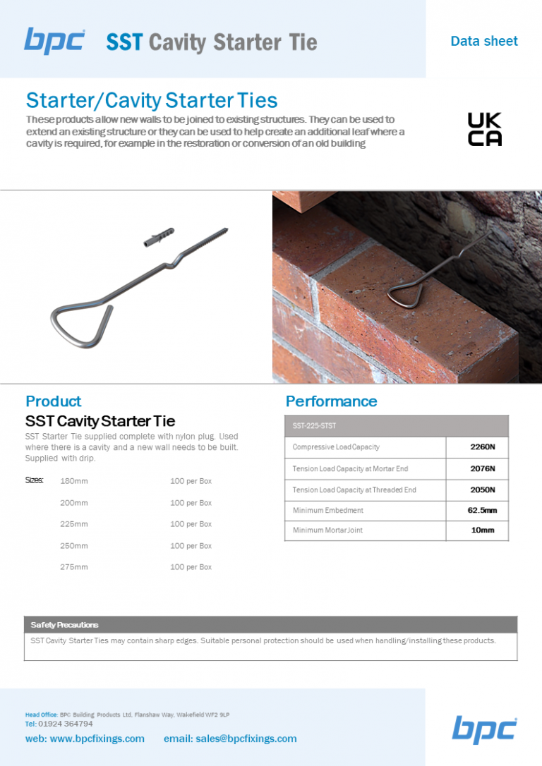 SST - Cavity Starter Tie