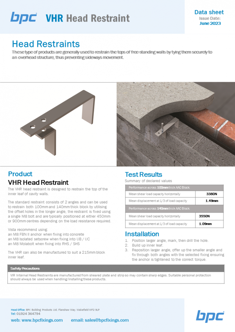 VHR - Head Restraint