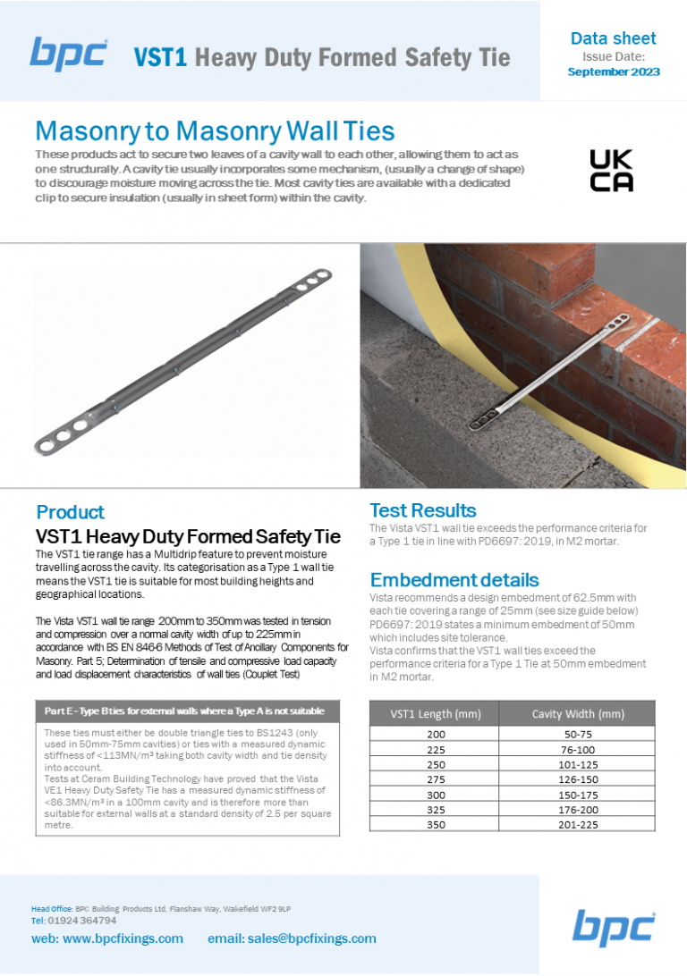 VST1 - Heavy Duty Safety Tie